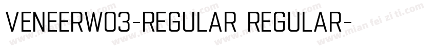VeneerW03-Regular Regular字体转换